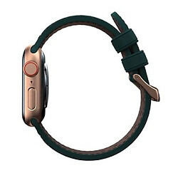 Avis BigBuy Accessories NJORD Bracelet Cuir pour Apple Watch 44mm SE/SE 2 Vert