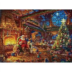 RedMiter Puzzle de Noël en 1000 pièces Défiez-vous avec des - blanc 