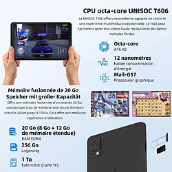 Avis NC Tablette tactile DOOGEE T20MiniPro 8.4 pouces RAM 20Go + 256Go ROM Android 13 WIFI Tablette pas cher,Widevine L1 - Noir