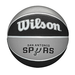 WILSON Ballon de Basket, NBA TEAM TRIE, SAN ANTONIO SPURS, Extérieur, caoutchouc, taille : 7 