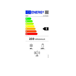 Réfrigérateur combiné 60cm 342l lowfrost inox - kgv39vleas - BOSCH