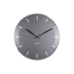 Present Time Horloge murale Leaf - Diam. 40 cm - Gris foncé