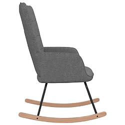 Avis Maison Chic Chaise à bascule | Fauteuil Relax, design moderne Gris foncé Tissu -GKD68140