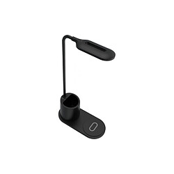 Partel Lampe LED de Chevet et/ou Bureau avec Charge à Induction Qi 10W Noir