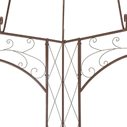 Acheter vidaXL Pavillon de jardin Marron antique 400x258x378 cm Fer