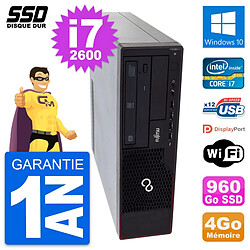 PC Fujitsu Esprimo E910 DT Intel Core i7-2600 RAM 4Go SSD 960Go Windows 10 Wifi · Occasion 