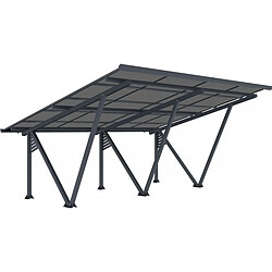 Habitat Et Jardin Carport solaire avec panneaux photovoltaïques - 715 x 575 x 366 cm - Gris - 8,2 kW