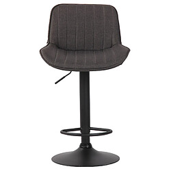 Avis Non Lot de 2 tabourets de bar Lentini tissu noir