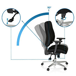 Chaise de bureau / fauteuil de direction ZENIT COMFORT noir hjh OFFICE