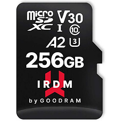 Goodram IRDM Carte Mémoire 256Go UHS I U3 A2 170Mo/s Noir