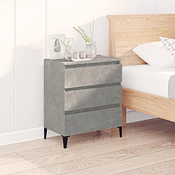 Maison Chic Buffet,Meuble de Rangement,commode pour salon,Cuisine Gris béton 60x35x70 cm Bois d'ingénierie -MN13151