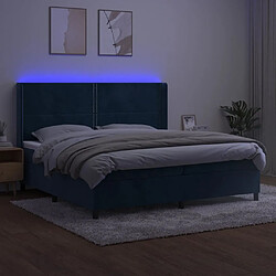 Avis Sommier à lattes,Cadre à lattes de lit pour Adulte matelas et LED Bleu foncé 200x200 cm -MN86699