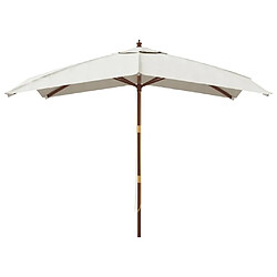 Avis Maison Chic Parasol Jardin | Parasol de jardin avec mat en bois sable 300x300x273 cm - GKD67920