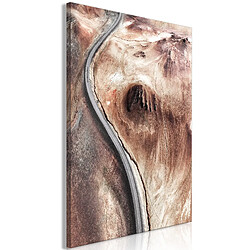 Decoshop26 Tableau toile de décoration murale impression premium en partie sur châssis en bois motif Mountain Serpentine (1 Part) 60x90 cm 11_0014004 