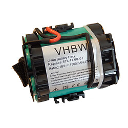 vhbw batterie Li-Ion 1500mAh (18V) pour Gardena R38Li, R40Li, R45Li, R50Li, R70Li, R75Li, R80Li, 124562 Tondeuse à gazon