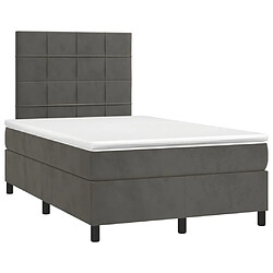 Avis Sommier à lattes,Cadre à lattes de lit pour Adulte matelas et LED Gris foncé 120x200 cm -MN23170