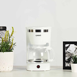 Livoo Cafetière électrique blanche 10-12 tasses 