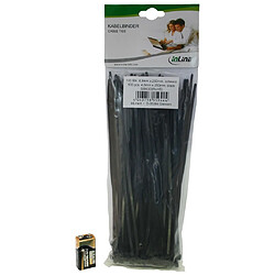 Attaches de câble InLine® longueur 250 mm largeur 4,8 mm noir 100 pcs.