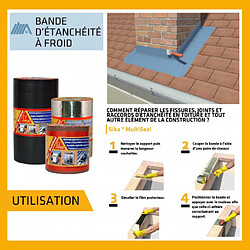 Bande d'étanchéité bitumineuse SIKA SikaMultiSeal - Gris - 150mm x 10m