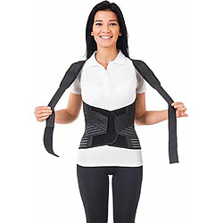 Correcteur De Posture + Ceinture Lombaire Deux en Un/Respirant Maintien Du Dos et Épaules LUX Support dorsale clavicule réglable orthopédique Haut et bas du dos Soulagement de la douleur X-Large