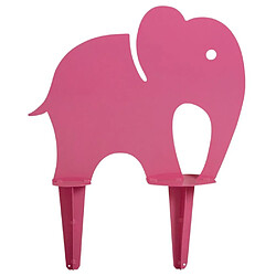 Aubry Gaspard Eléphant rose déco en fer.