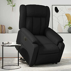 Maison Chic Fauteuil Relax pour salon, Fauteuil inclinable électrique noir similicuir -GKD70665