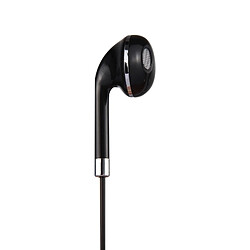 Wewoo Écouteurs argent et noir pour iPhone, Galaxy, Huawei, Xiaomi, LG, HTC autres smartphone intra-auriculaires à fil 3,5 mm avec contrôle de ligne Mic,