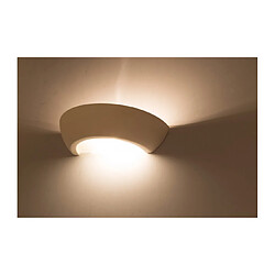 Avis Luminaire Center Applique murale OSKAR céramique/verre blanc 1 ampoule