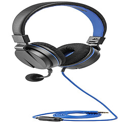 Casque audio HeadSet 4 snakebyte pour PS4 noir bleu