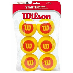 Wilson Starter - Balles de tennis en mousse enfant - Rouge/jaune