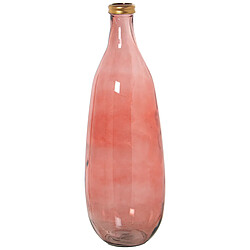 Vase de sol Alexandra House Living Rose Doré Verre 25 x 25 x 68 cm