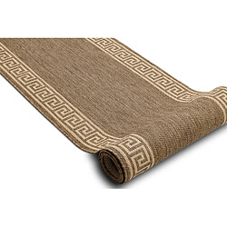 RUGSX TAPIS DE COULOIR SIZAL FLOORLUX modèle 20014 café mais 70 cm 70x780 cm