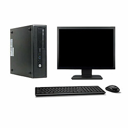 PC HP EliteDesk 800 G1 Ecran 27" Core i7-4790 RAM 16Go SSD 240Go Windows 10 Wifi - Occasion