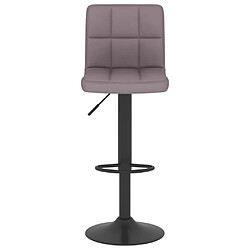 Avis vidaXL Tabourets de bar lot de 2 taupe tissu