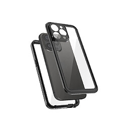 Eiger Coque pour iPhone 15 Pro Max Protection Complète à 360° Étanche IP68 Renforcée Noir