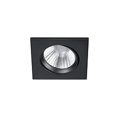 Lumière Downlight Encastrable Carré Moderne Noir Mat 3000K IP23