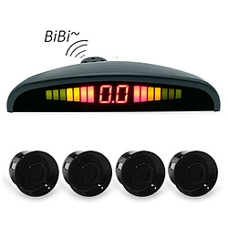 Wewoo Enregistreur de voiture de miroir de vue arrière d'affichage de forme de croissant de Digital LED pour le camion avec 4 radar arrière