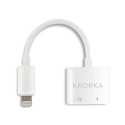 Kaorka Cordon 2 en 1 Lightning vers Jack 3,5mm et Lightning 