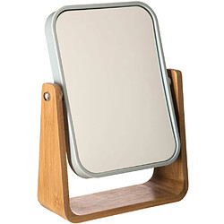 Maison Futee Miroir grossissant rotatif en bambou 