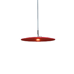 Universal Lustre OVNI de 25 cm, lustre en fer forgé de 220V, lumière chaude LED lampe de chevet de chambre, rouge 