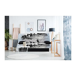 Clic clac 3 places DREAM - Tissu 100% Coton imprimé Parkour gris - Couchage 125x190 cm - L190 x P92 x H96 cm