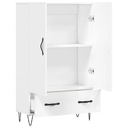 Acheter vidaXL Buffet haut blanc 69,5x31x115 cm bois d'ingénierie