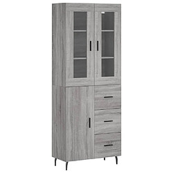 Maison Chic Buffet,Meuble de Rangement,commode pour salon,Cuisine Sonoma gris 69,5x34x180 cm Bois d'ingénierie -MN98932