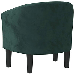 Maison Chic Fauteuil de massage,Fauteuil luxe de relaxation vert foncé velours -MN89109 pas cher