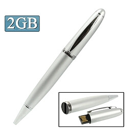 Wewoo Clé USB argent 2 en 1 stylo flash USB style stylo, 2 Go 