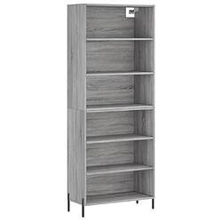 Maison Chic Buffet,Meuble de Rangement,commode pour salon,Cuisine sonoma gris 69,5x32,5x180 cm bois d'ingénierie -MN12257