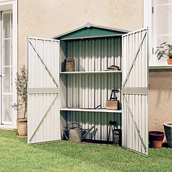 vidaXL Abri de jardin Vert 116x45x175 cm Acier galvanisé 