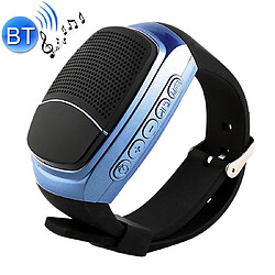 Yonis Montre Enceinte Bluetooth Sportive Avec Radio FM Et Support TF Enceinte Bluetooth Sportive Haut De Gamme Avec Appel Mains Libres Radio FM Et Carte TFée Bleu YONIS