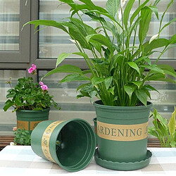 Acheter Wewoo Pot de fleur Pots de fleurs plantes Pépinières en plastique Creative Gallons avec plateau, taille: 18 * 27 * 23cm