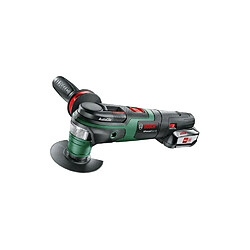 Bosch AdvancedMulti 18 Découpeur-ponceur Multifonctions sans-fil 18V avec AutoClic + 1x Batterie 2,5Ah + Chargeur + Coffret + Accessoires (0603104001) 